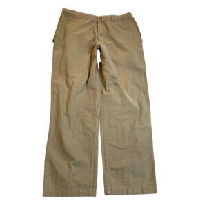 Columbia Mens Pants 36x32 Khaki 100% Cotton Relaxed Fit Durable Casual Wear